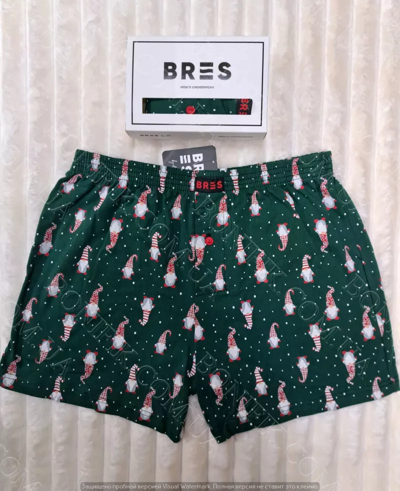 Чоловічі зелені сімейні труси з малюнком (арт. MBXK 307/01/140)