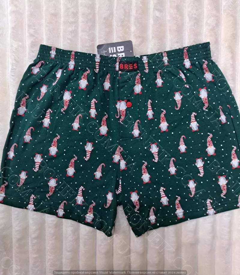 Чоловічі зелені сімейні труси з малюнком (арт. MBXK 307/01/140) 2