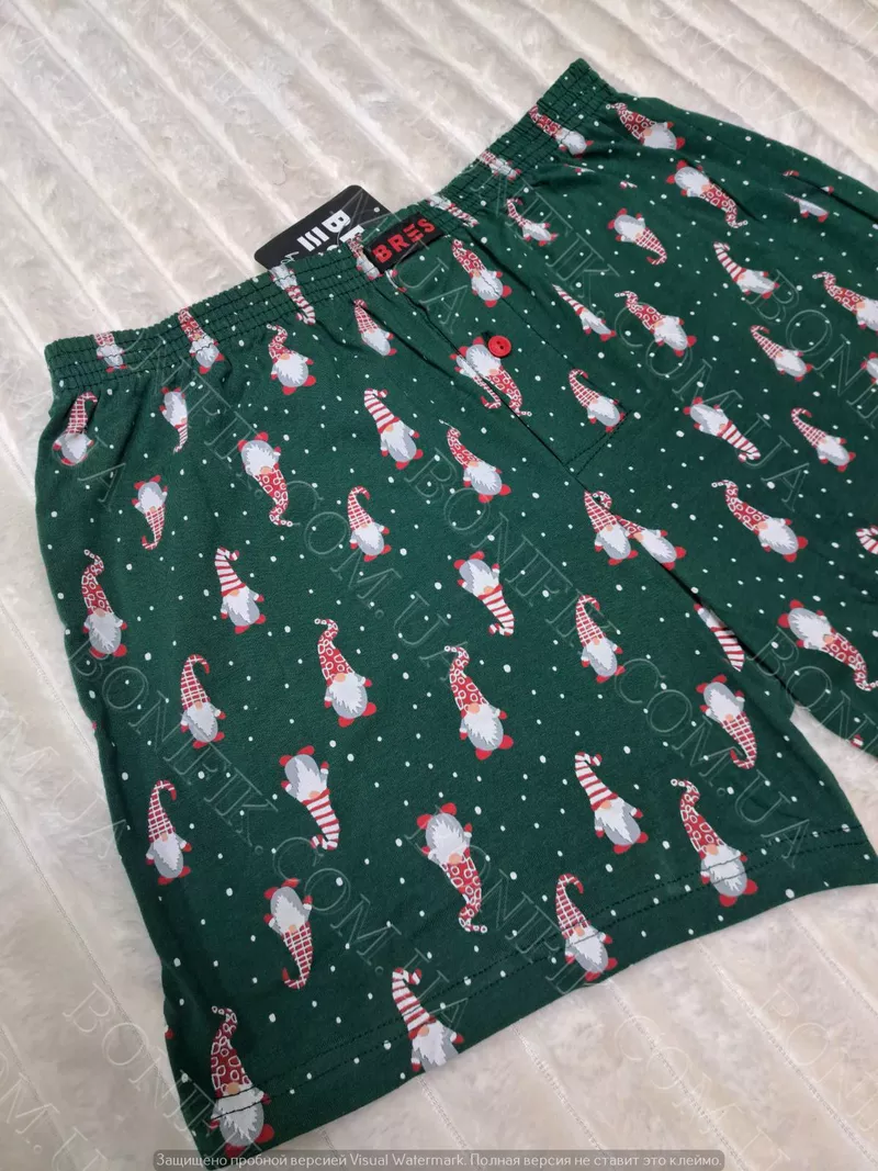 Чоловічі зелені сімейні труси з малюнком (арт. MBXK 307/01/140) 3