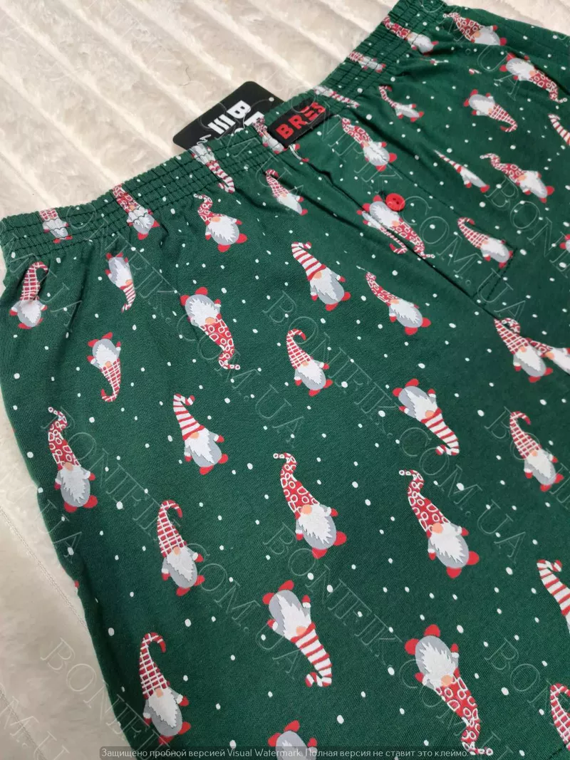 Чоловічі зелені сімейні труси з малюнком (арт. MBXK 307/01/140) 4