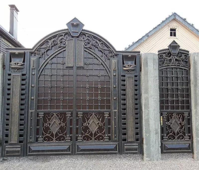 Металлические ворота в Кривом Роге 9