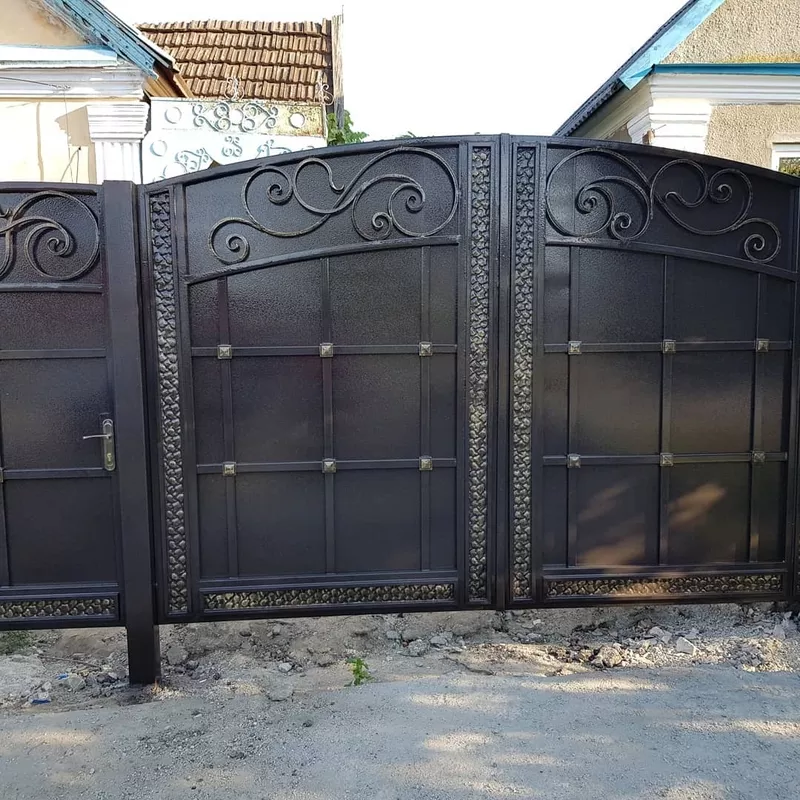 Металлические ворота в Кривом Роге 8