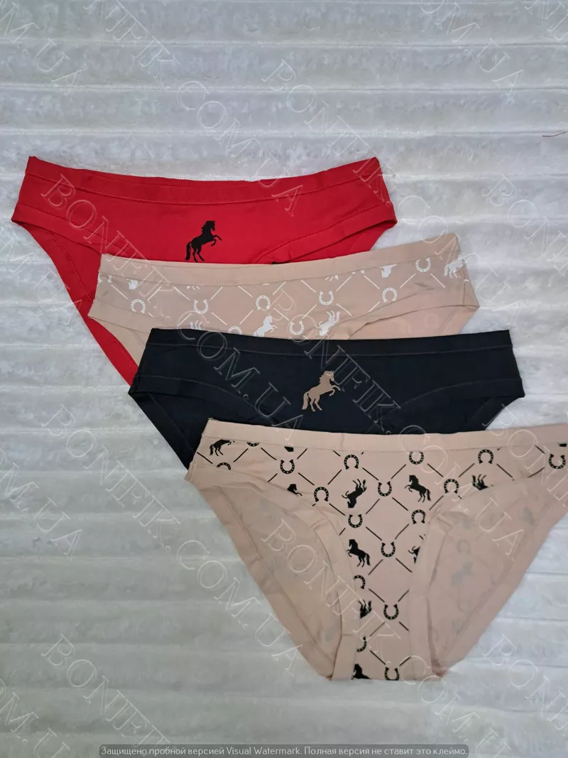 Жіночі кольорові трусики-сліп (4 шт./уп.) 