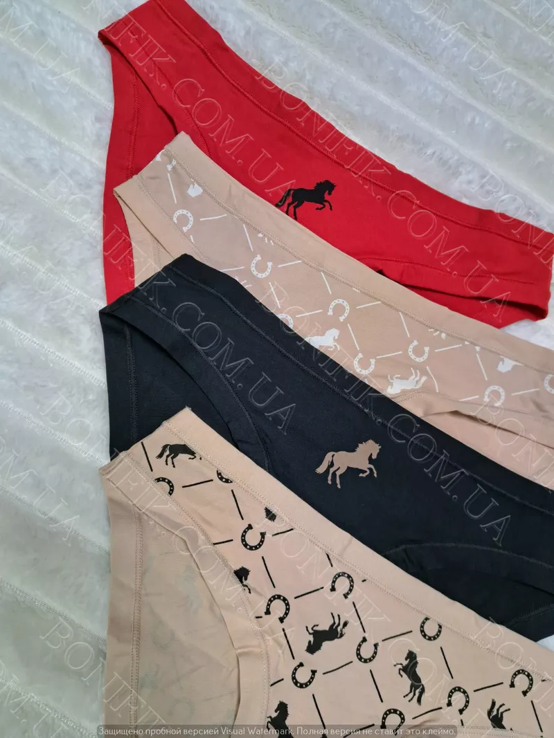 Жіночі кольорові трусики-сліп (4 шт./уп.) 