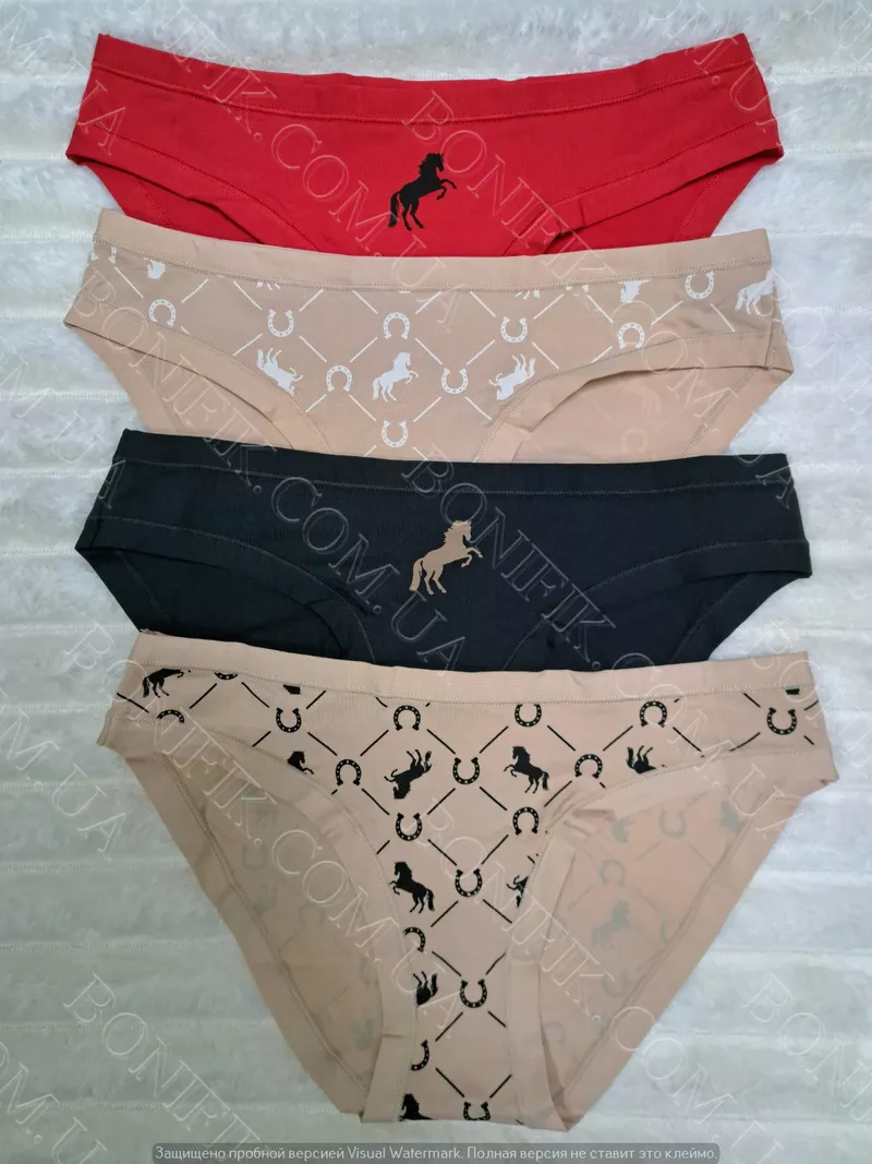 Жіночі кольорові трусики-сліп (4 шт./уп.) 