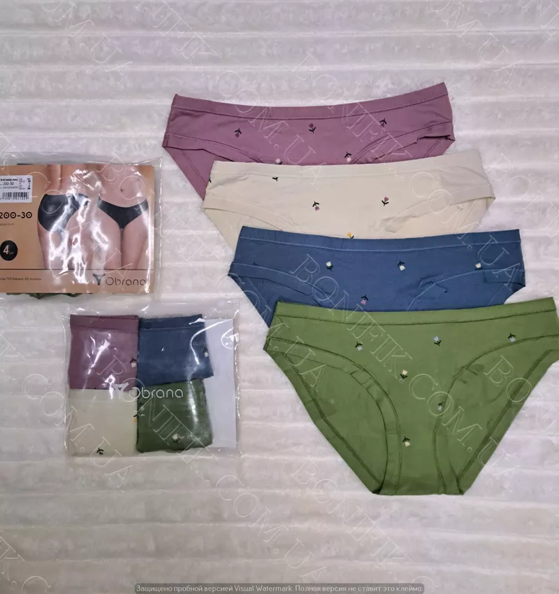 Кольорові жіночі трусики-сліп ТМ 