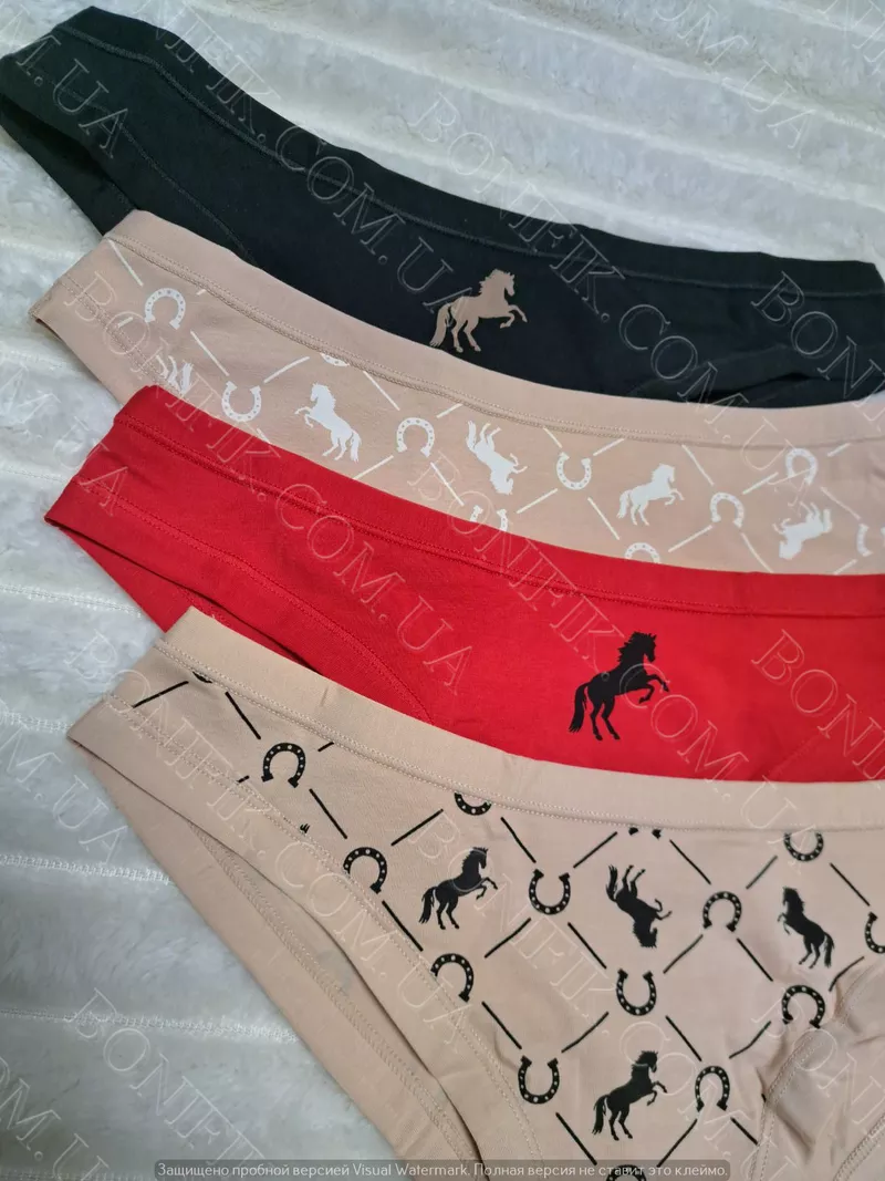 Жіночі трусики-бразиліани з малюнком ТМ 