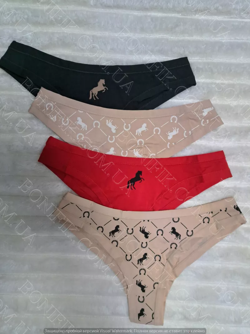 Жіночі трусики-бразиліани з малюнком ТМ 